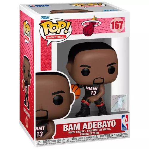 Funko Pop! Bam Adebayo #167 Miami Heat Basketball Vinyl Figure Box