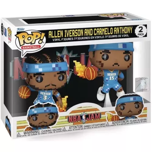 Funko Pop! Carmelo Anthony 2 Pack 8-Bit NBA Jam Basketball Box