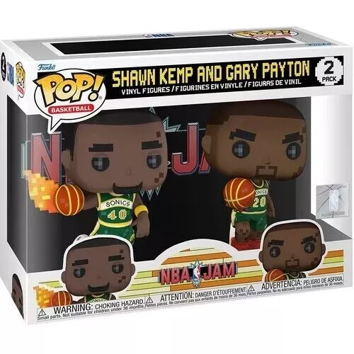 Funko Pop! Gary Payton 2 Pack Seattle SuperSonics Basketball Box