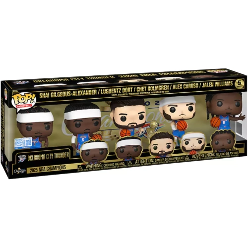 Funko Pop! Jalen Williams 5 Pack Oklahoma City Thunder 2025 NBA Champions Box