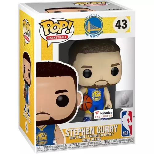 Funko Pop! Stephen Curry #43 Blue Jersey Golden State Warriors Box