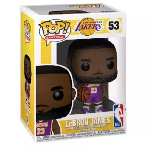 Funko Pop! LeBron James #53 Purple Jersey Los Angeles Lakers Box