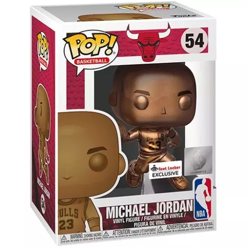 Funko Pop! Michael Jordan #54 Slam Dunk Bronzed Chicago Bulls Box