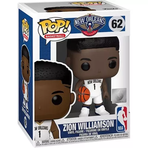 Funko Pop! Zion Williamson #62 New Orleans Pelicans Box