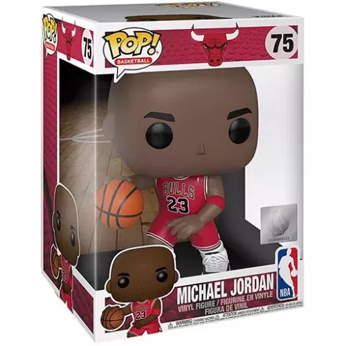 Funko Pop! Michael Jordan #75 Red Away Jersey 10 Inch Box