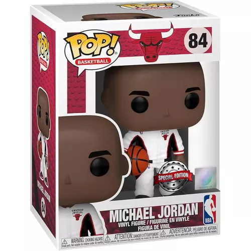 Funko Pop! Michael Jordan #84 White Warm Up Chicago Bulls Box