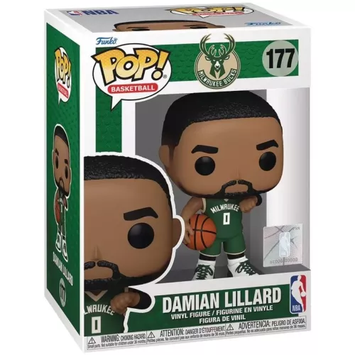 Funko Pop! Damian Lillard #177 Milwaukee Bucks Basketball Box