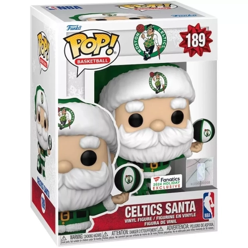 Funko Pop! Celtics Santa #189 Boston Celtics Basketball Box