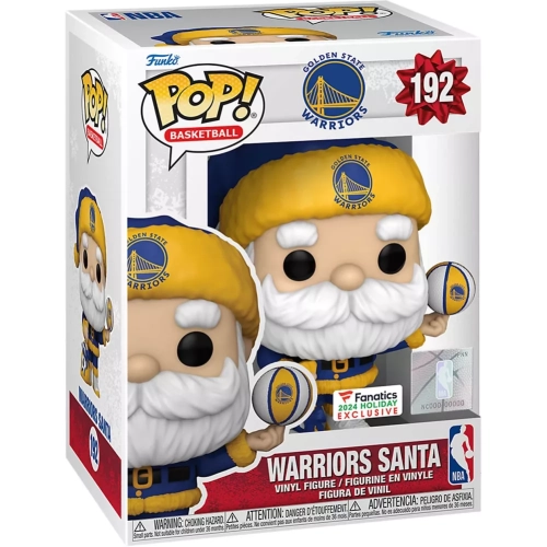 Funko Pop! Warriors Santa #192 Golden State Warriors Box