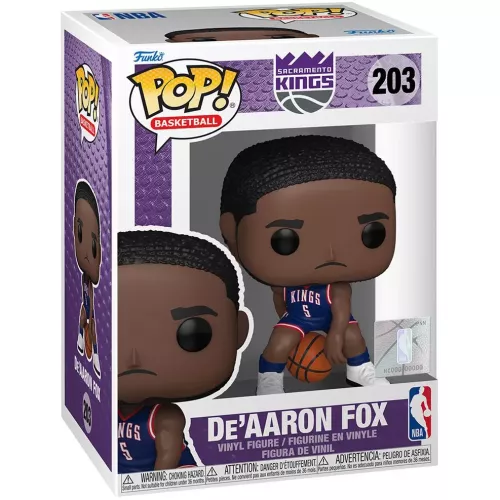 Funko Pop! De'Aaron Fox #203 2024 City Edition Uniform Box