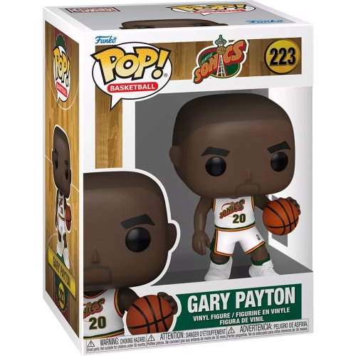 Funko Pop! Gary Payton #223 White Home Uniform Seattle Sonics Box