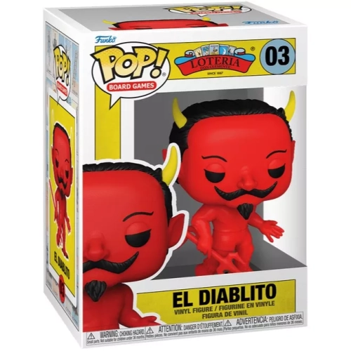 Funko Pop! El Diablito #03 Glows in the Dark Loteria Don Clemente Since 1887 Box