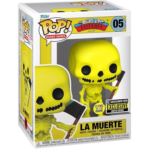 Funko Pop! La Muerte #05 Glows in the Dark Loteria Don Clemente Since 1887 Box