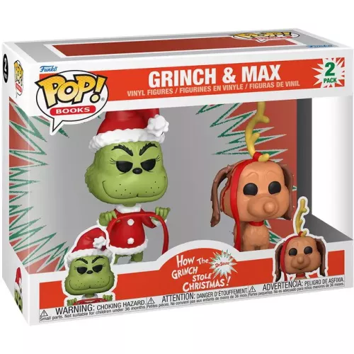 Funko Pop! Max 2 Pack Dr. Seuss How the Grinch Stole Christmas! Box