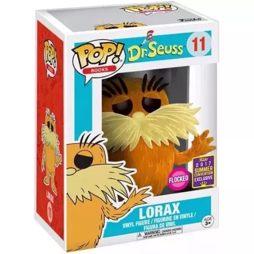 Funko Pop! Lorax #11 Flocked Dr. Seuss Books Vinyl Figure Box