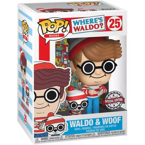 Funko Pop! Waldo & Woof #25 Where's Waldo? Books Vinyl Figure Box