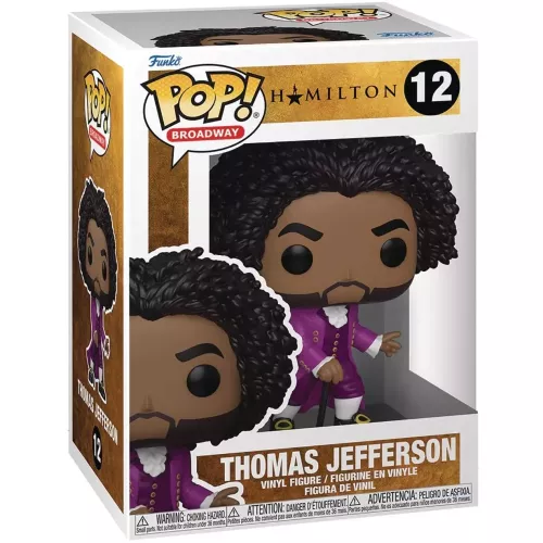 Funko Pop! Thomas Jefferson #12 Hamilton Broadway Vinyl Figure Box