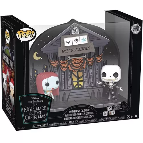 Funko Pop! Countdown Calendar Double Sided Disney Tim Burton's The Nightmare Before Christmas Box