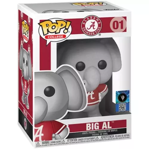 Funko Pop! Big Al #01 Alabama A Crimson Tide College Box