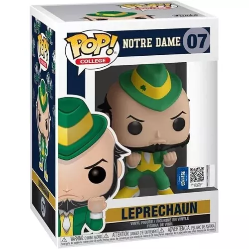 Funko Pop! Leprechaun #07 Notre Dame College Vinyl Figure Box
