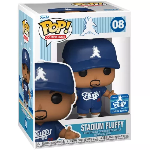 Funko Pop! Stadium Fluffy #08 Road Blue Comedians Vinyl Figure Box