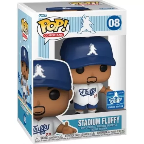 Funko Pop! Stadium Fluffy #08 Home White Comedians Box