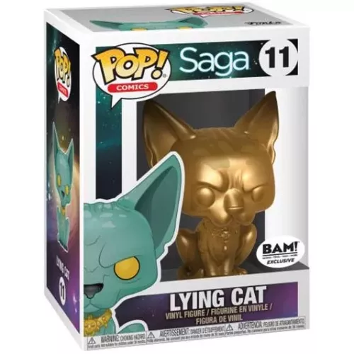 Funko Pop! Lying Cat #11 Gold Saga Comics Vinyl Figure Box