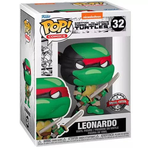 Funko Pop! Leonardo #32 Nickelodeon Eastman and Laird's Teenage Mutant Ninja Turtles Box