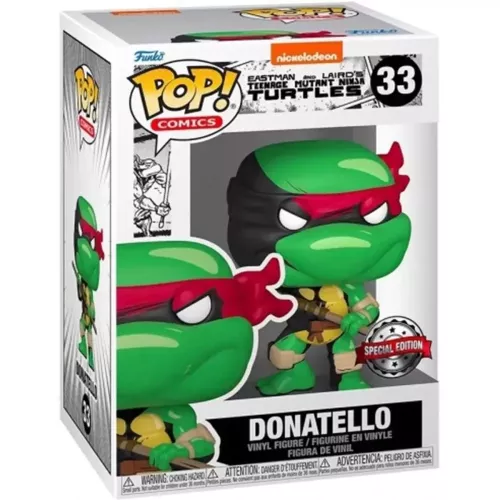 Funko Pop! Donatello #33 Nickelodeon Eastman and Laird's Teenage Mutant Ninja Turtles Box