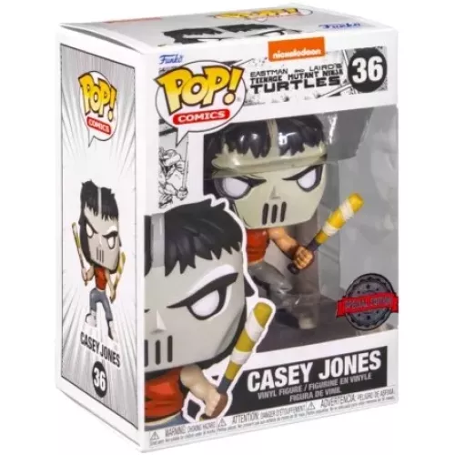 Funko Pop! Casey Jones #36 Nickelodeon Eastman and Laird's Teenage Mutant Ninja Turtles Box