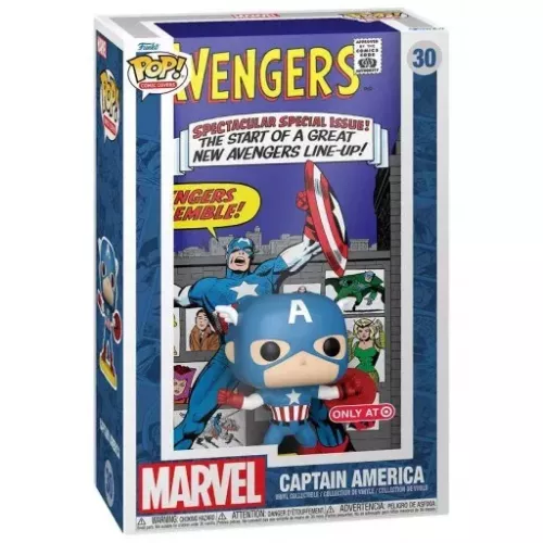 Funko Pop! Captain America #30 Marvel Comic Covers Marvel Box