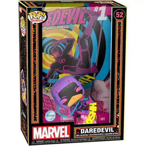 Funko Pop! Daredevil #52 Blacklight Marvel Comic Covers Marvel Box