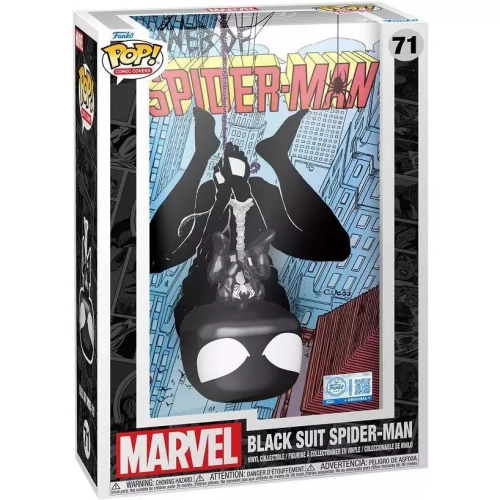 Funko Pop! Black Suit Spider-Man #71 Web of Spider-Man #8 Box