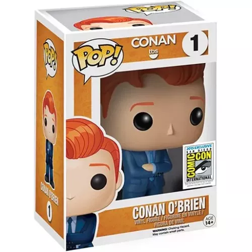 Funko Pop! Conan O'Brien #1 Blue Suit Vinyl Figure Box