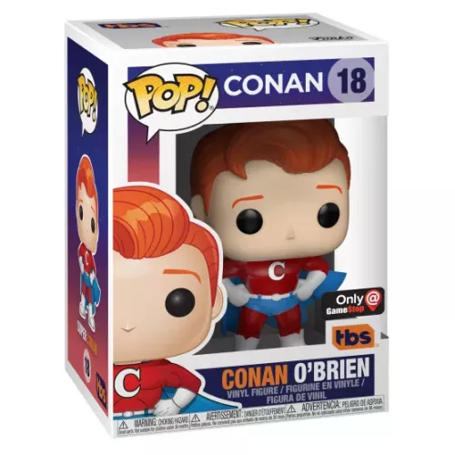 Funko Pop! Conan O'Brien #18 Super Suit Conan without Borders Box