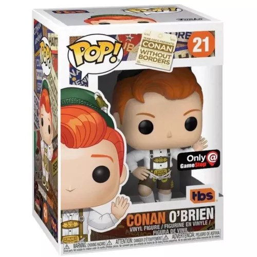 Funko Pop! Conan O'Brien #21 Bavarian Lederhosen Conan without Borders Box