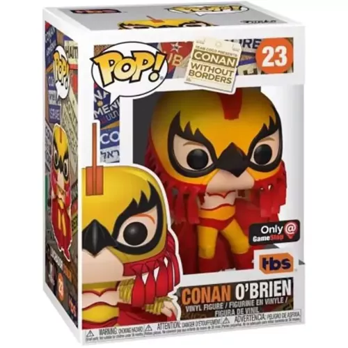 Funko Pop! Conan O'Brien #23 Luchador Conan without Borders Box