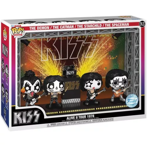 Funko Pop! Kiss Alive II Tour 1978 #03 The Demon / The Catman / The Starchild / The Spaceman Box