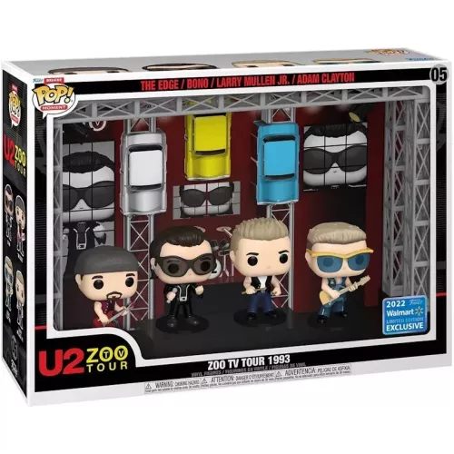 Funko Pop! U2 Zoo TV Tour 1993 #05 The Edge / Bono / Larry Mullen Jr. / Adam Clayton Box