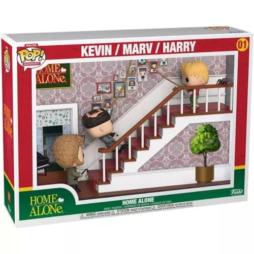 Funko Pop! Home Alone #01 Kevin / Marv / Harry Deluxe Movie Moment Box