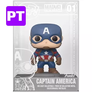 Captain America Die-Cast #01 Funko POP! Vinyl Figure Marvel Studios Captain America Civil War