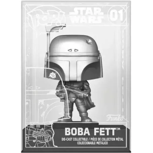 Funko Pop! Boba Fett #01 Die-cast Chase Silver Star Wars