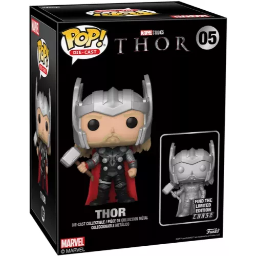 Funko Pop! Thor #05 Die-cast Chase Silver Marvel Studios Thor Box