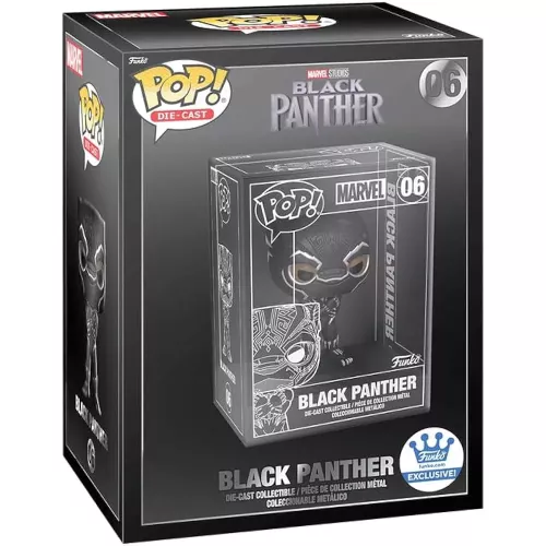 Funko Pop! Black Panther #06 Die-cast Marvel Studios Black Panther Box