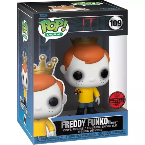 Funko Pop! Freddy Funko as Georgie #109 It Digital Box
