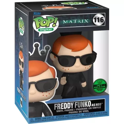 Funko Pop! Freddy Funko as Neo #116 The Matrix Digital Box