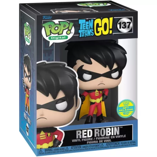 Funko Pop! Red Robin #137 Teen Titans Go! Digital Vinyl Figure Box