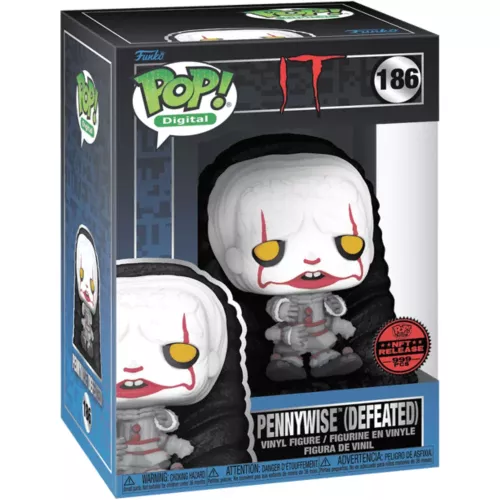 Funko Pop! Pennywise (Defeated) #186 It Digital Vinyl Figure Box