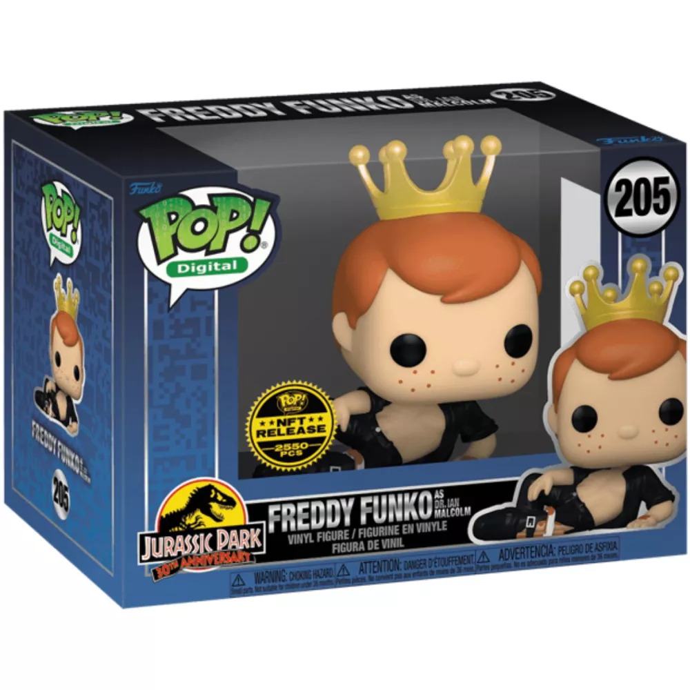 Freddy Funko as Dr. Ian Malcolm Box