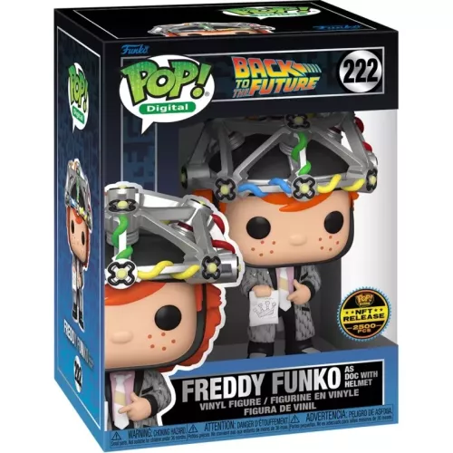 Funko Pop! Freddy Funko as Doc with Helmet #222 Back to the Future Box